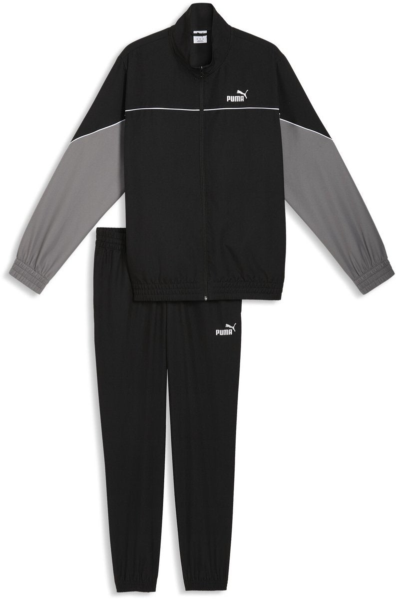PUMA woven colorblock suit unisex trainingspak - black