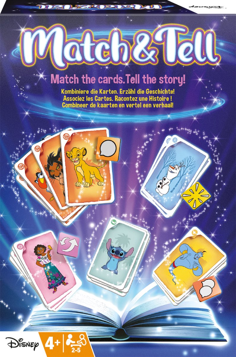 Shuffle disney match tell - kaartspel - vertel je eigen unieke disney verhalen - creatief - storytelling