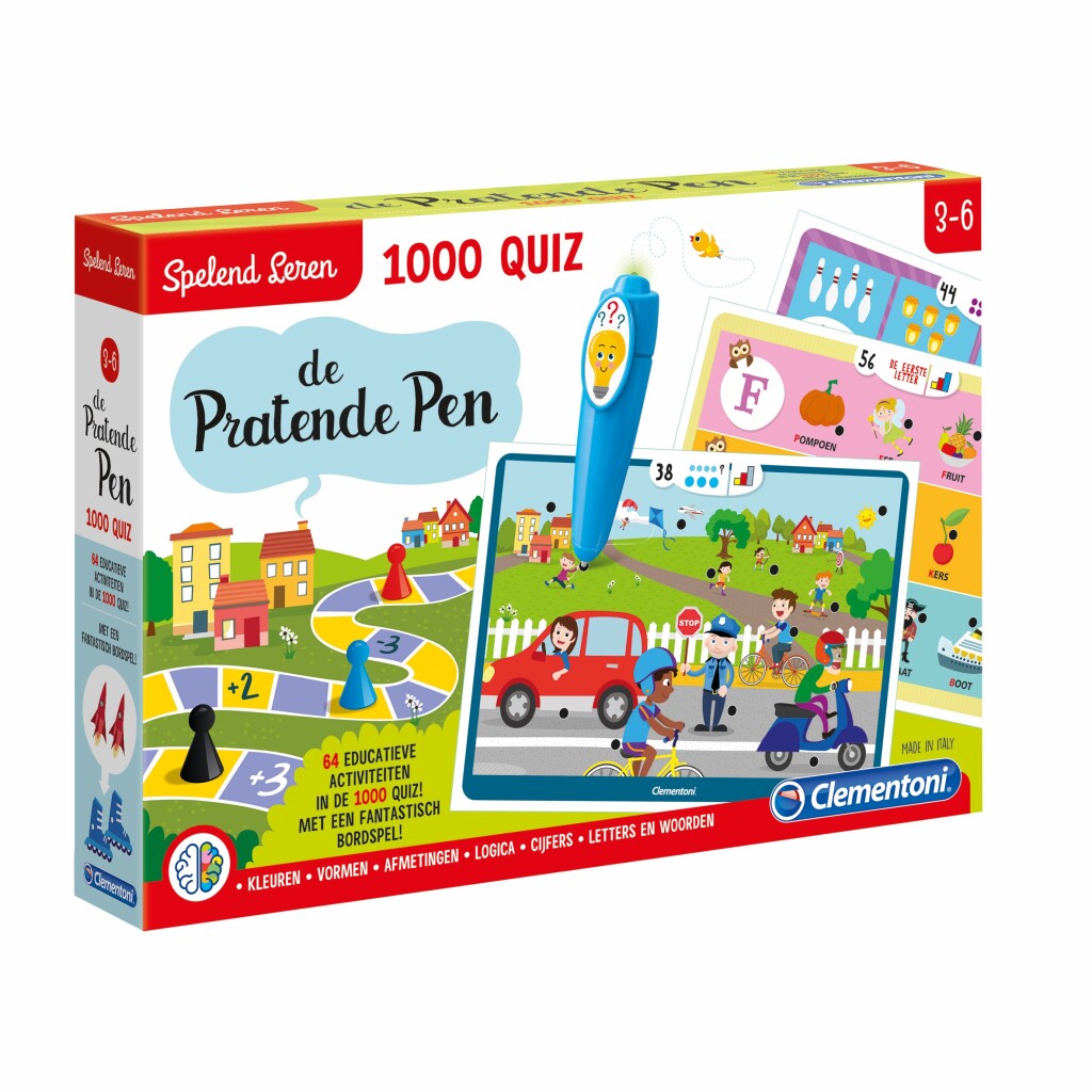 Clementoni spelend leren 1000 quiz de pratende pen