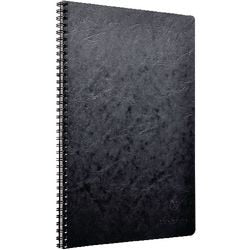 Spiraalschrift Clairefontaine geruit 5x5 zwart