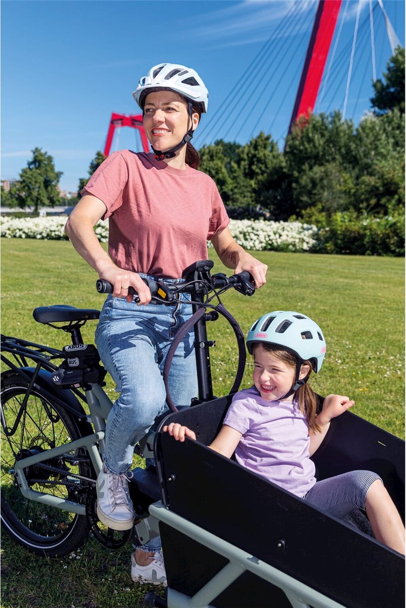 ABUS Fietshelm youn-i 2.0 iced mint m - 52-57 cm - turquoise - geschikt voor gebruik op elektrische fietsen - stadsfietsen - 260 g