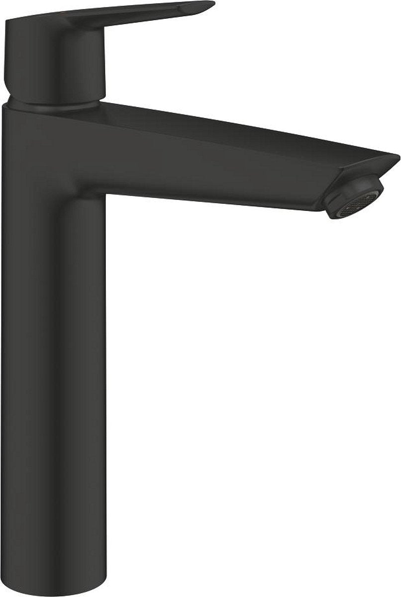 GROHE quickfix start eengreeps wastafelmengkraan voor vrijstaande wastafels met push-open waste, xl-size, energie- en waterbesparend, matte black. eenvoudig te installeren met de quicktool.