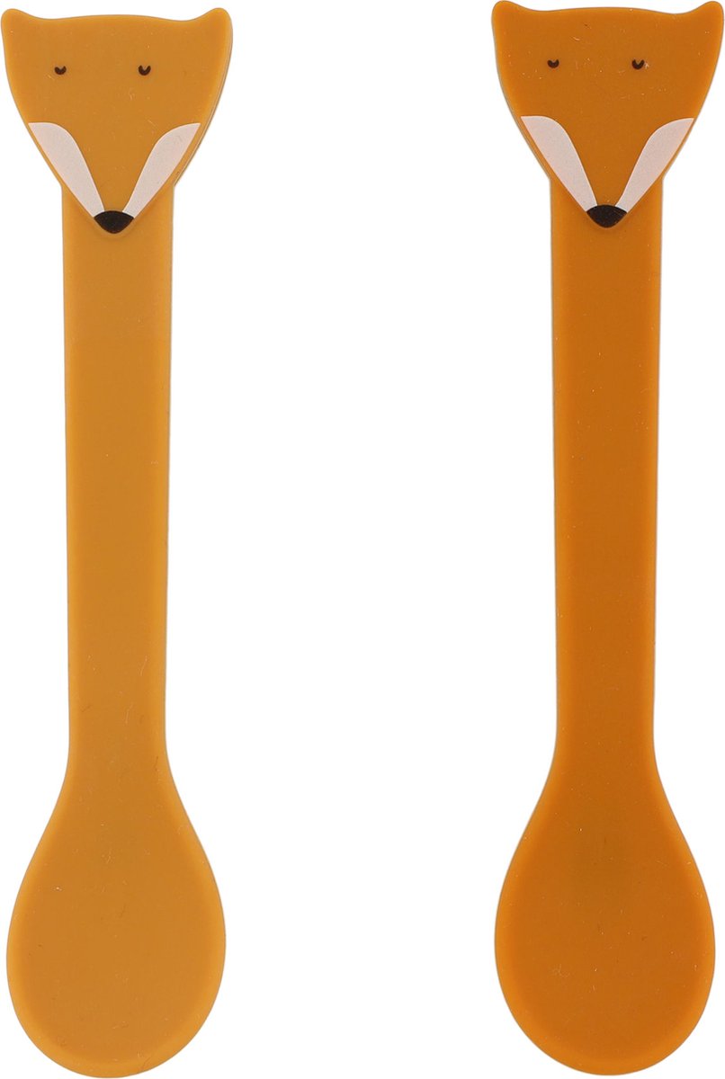 Trixie silicone spoon 2-pack - mr. fox