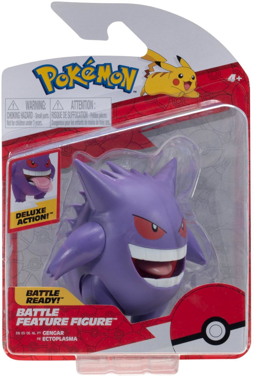 Jazwares Pokemon - battle feature figure - gengar (11 cm) (95126)