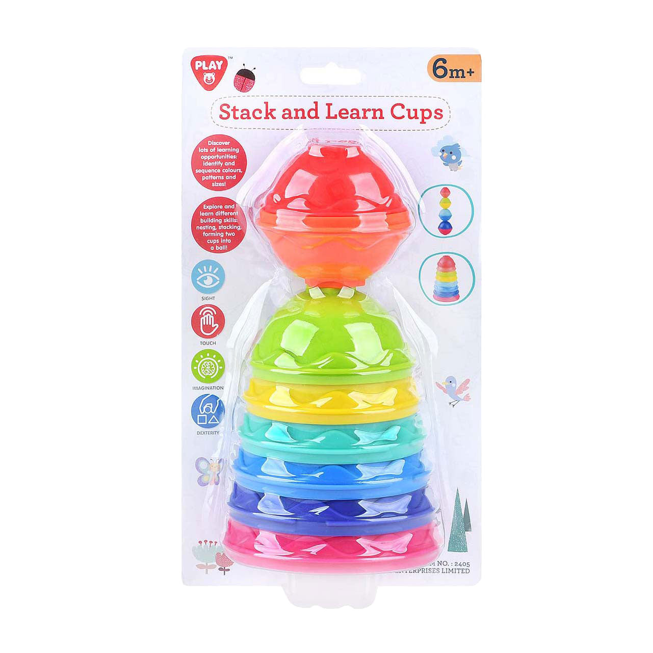 Playgo leer en stapelbekers - 8dlg.