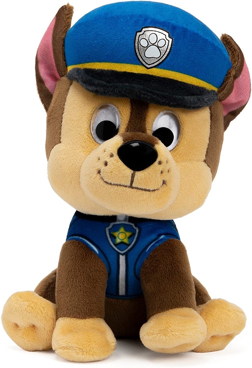 PAW Patrol - chase - knuffel - 15 cm