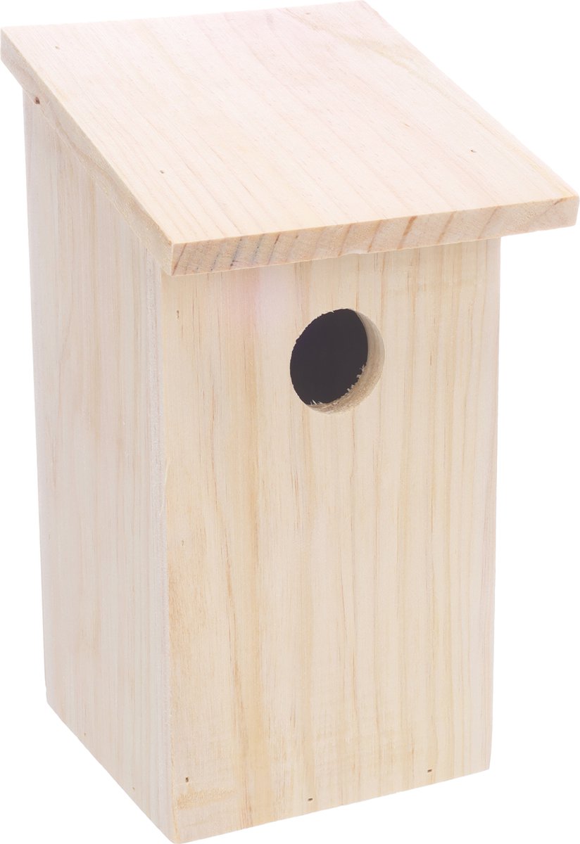 Flamingo nestkastje bizi hout – fsc-gecertificeerd dennenhout, weerbestendig, mooi design voor in uw tuin