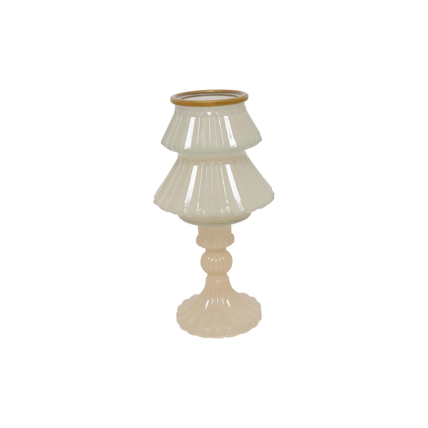 Countryfield Kandelaar boom crème ø10,5xh18,5cm