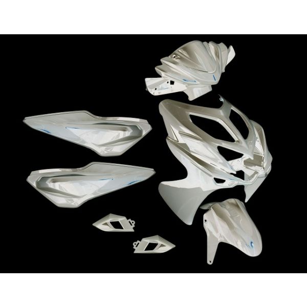 Edge Plaatset 9-delig yamaha aerox-r vanaf bouwjaar 2014 - glanzend wit