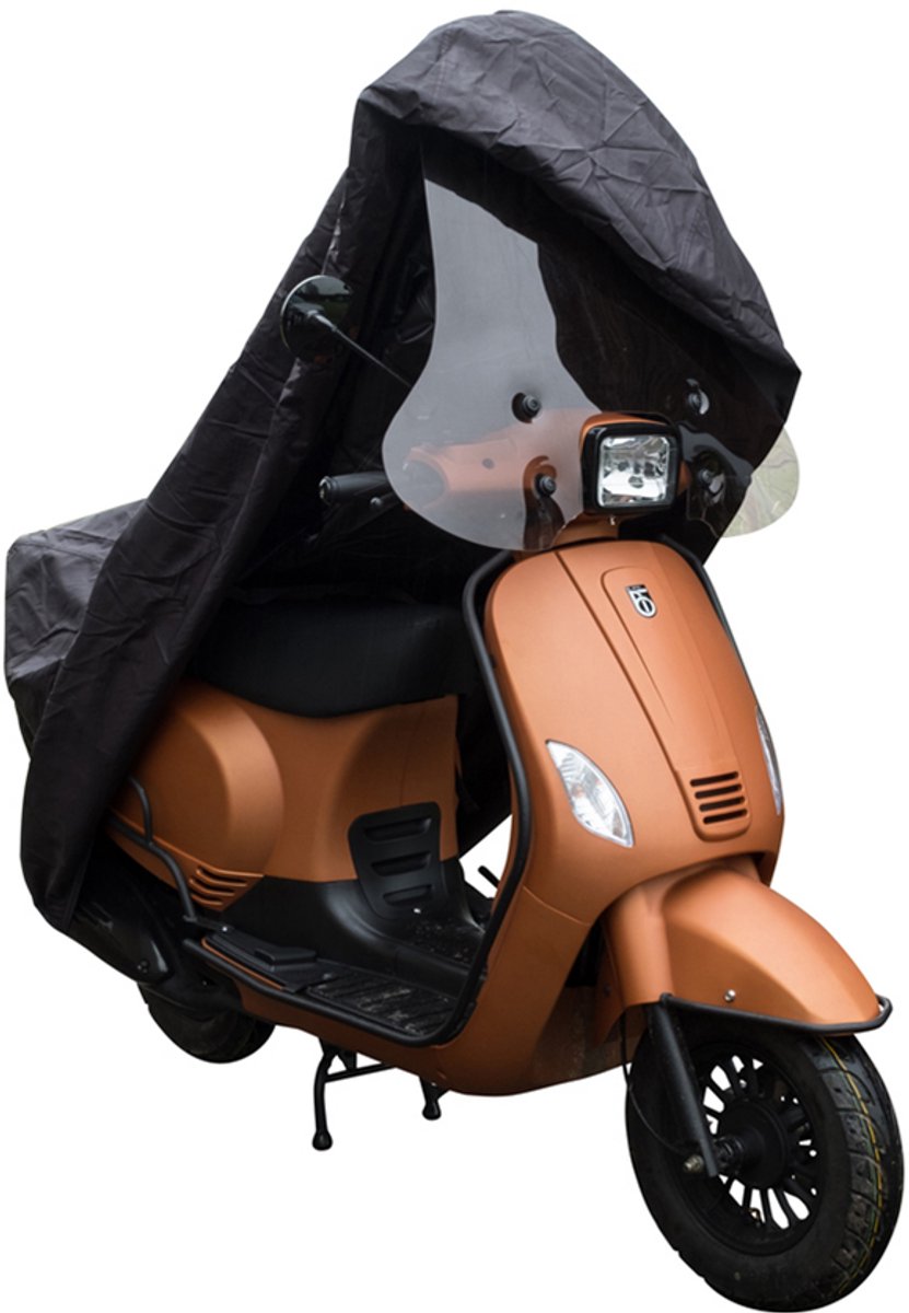 DS COVERS Cup scooterhoes buiten – waterdichte regenhoes voor scooter – uv- weerbestendig – met windscherm – maat m –