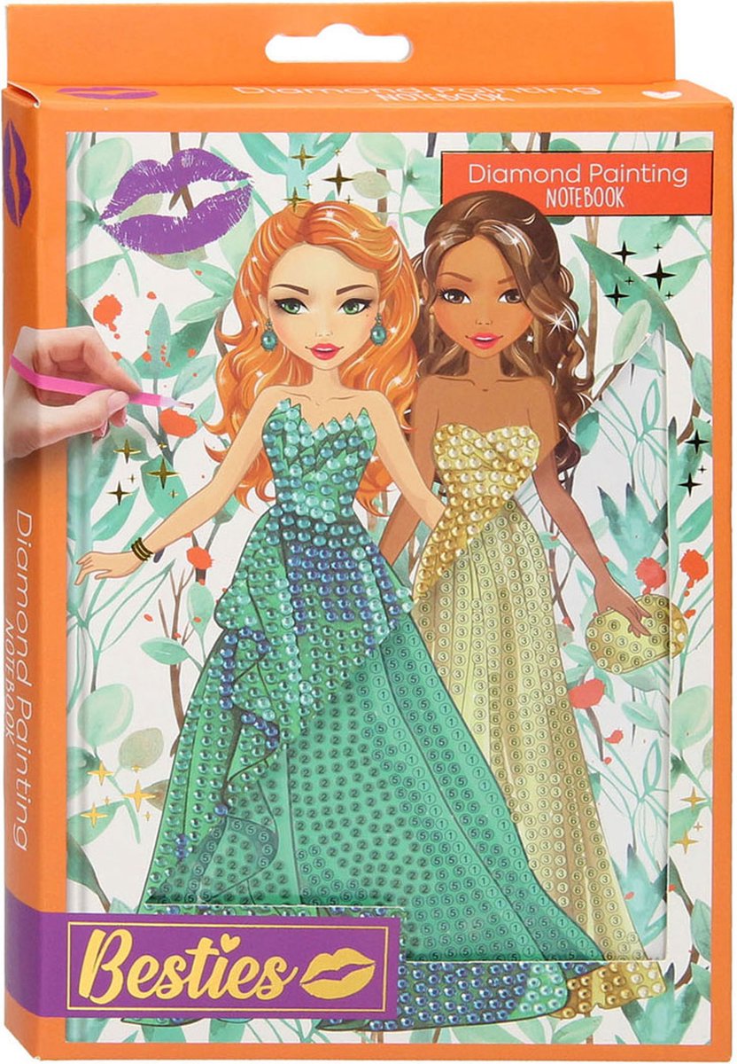Creative Craft Group Diamond painting notitieboek creatief knutselpakket voor kinderen.