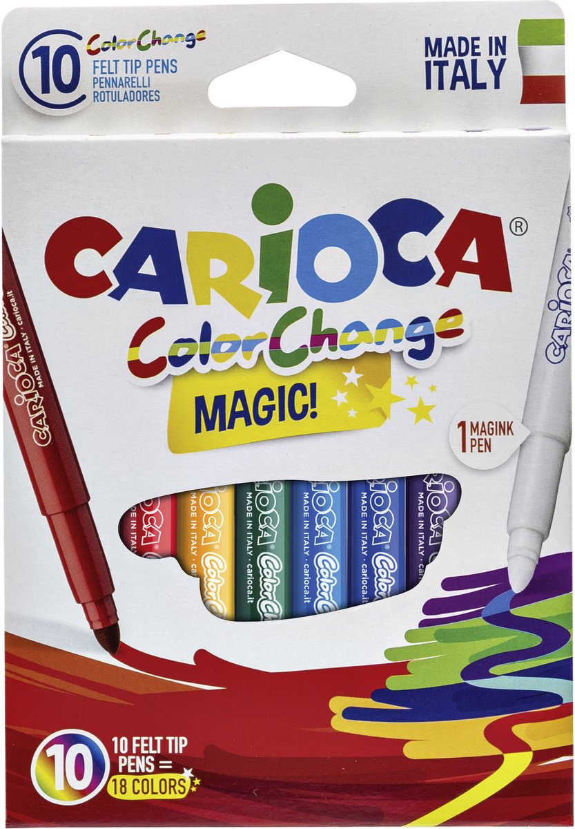 Carioca Viltstift magic ass | set a 10 stuk