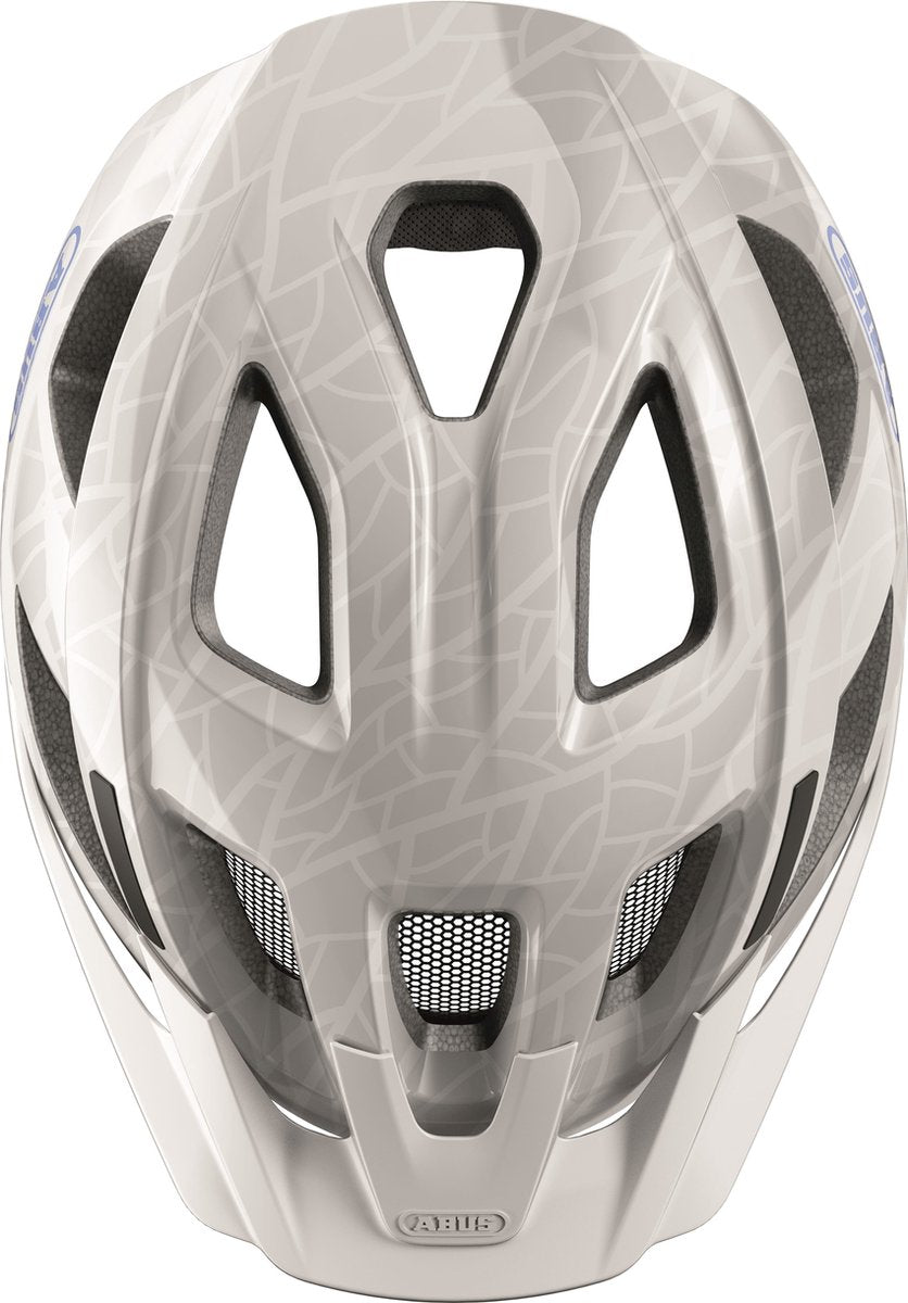 ABUS Fietshelm aduro 3.0 white art m - 52-58 cm - wit - geschikt voor gebruik op elektrische fietsen - stadsfietsen - 300 g