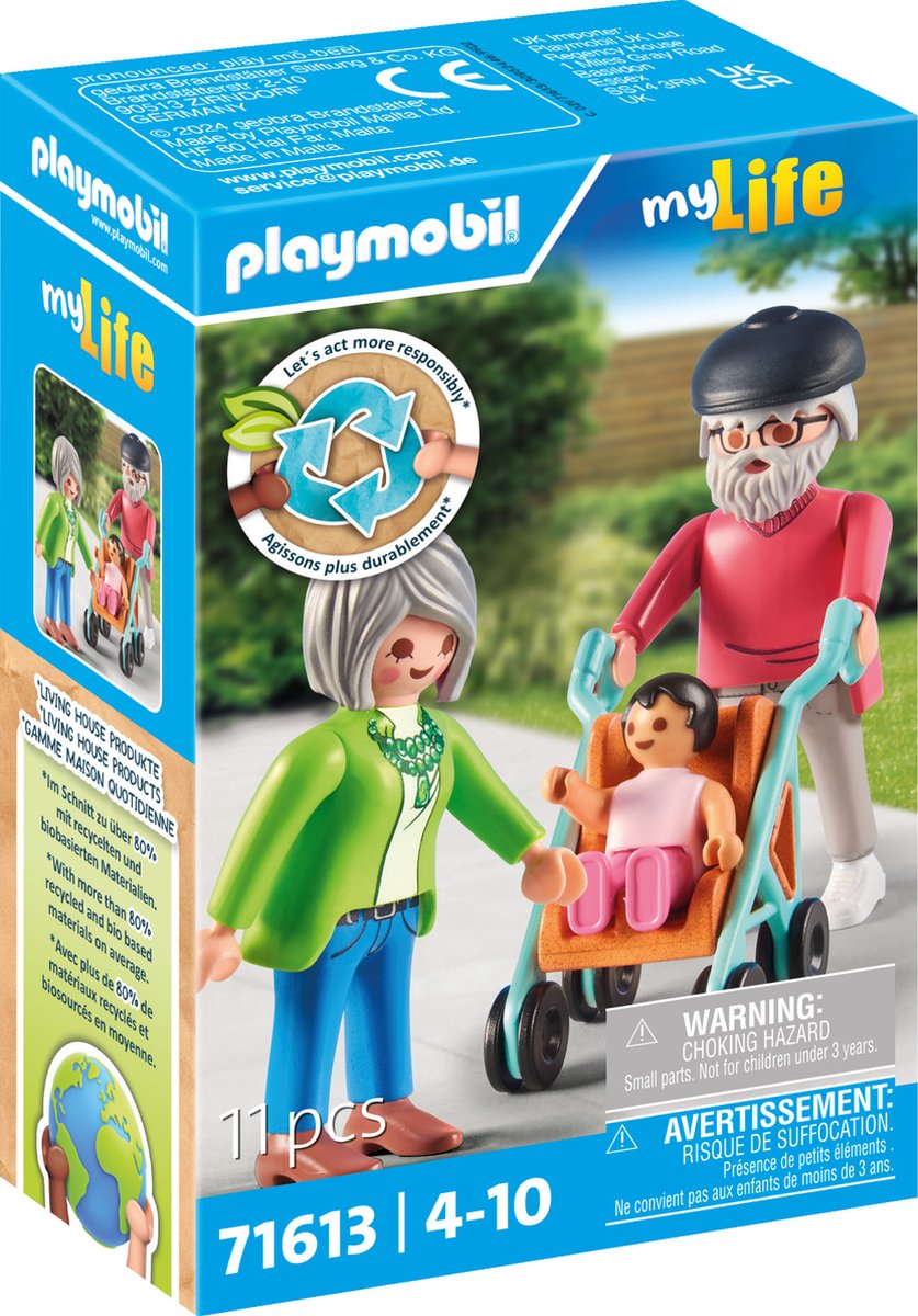 PLAYMOBIL my life grootouders met baby - 71613
