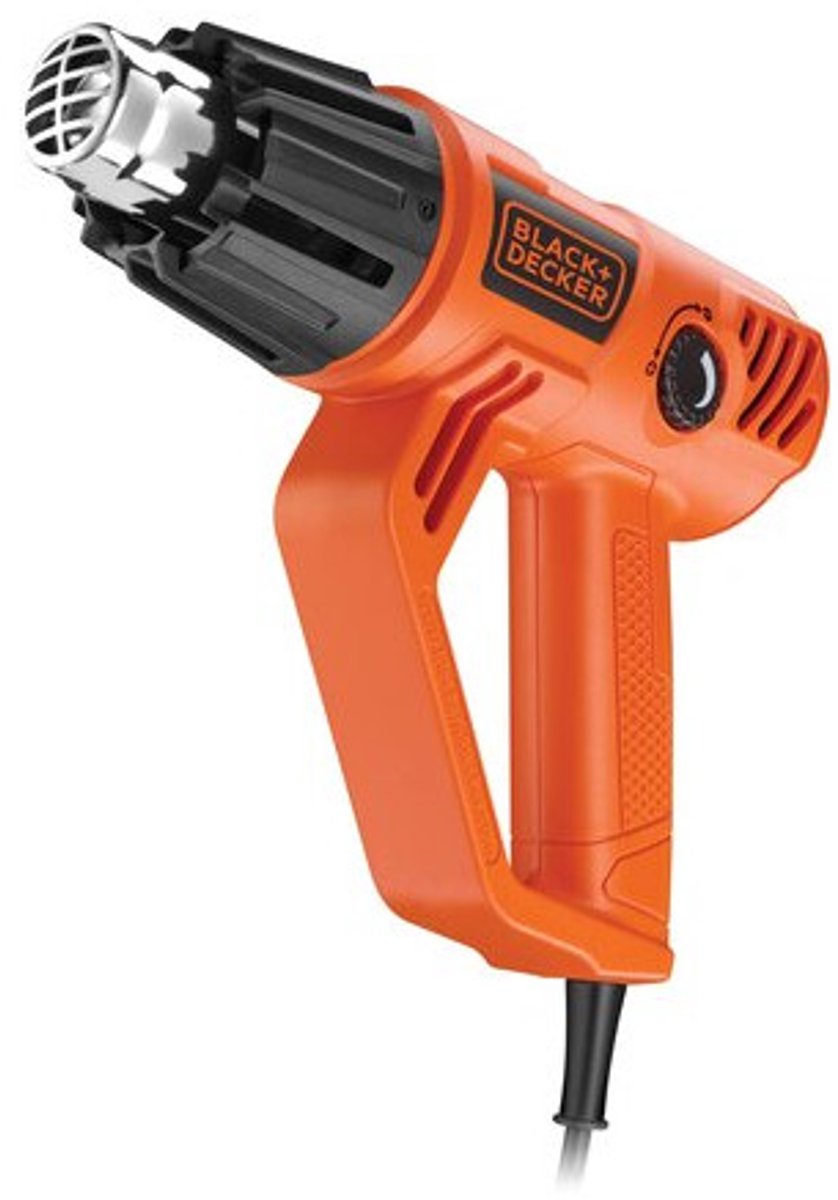 BLACK+DECKER Black decker kx2001-qs heteluchtpistool 500 l min 600 °c 2000 w zwart, rood