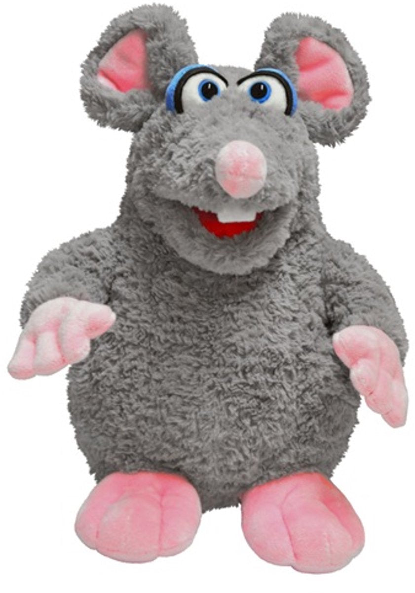 Living Puppets GMBH Living puppets handpop grijze muis 37cm
