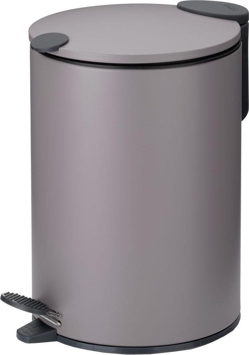 Kela Pedaal afvalemmer, 3 l, licht grijs - | mats
