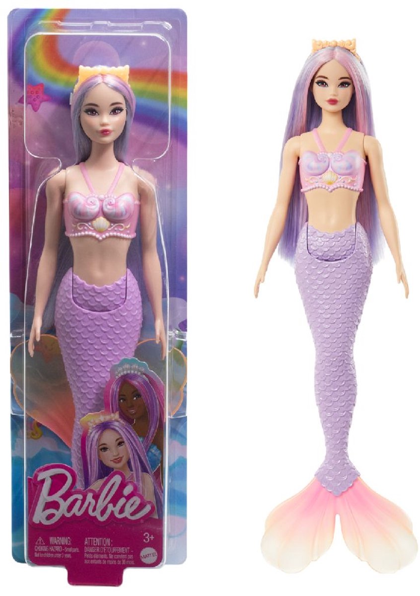 Barbie a touch of magic - paarse zeemeermin staart - pop