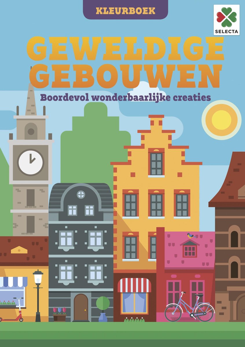 Selecta Tactic geweldige gebouwen - kleur- en activiteitenboek - ontdek beroemde gebouwen en architectuur - puzzelboek voor kinderen - vanaf 4 jaar