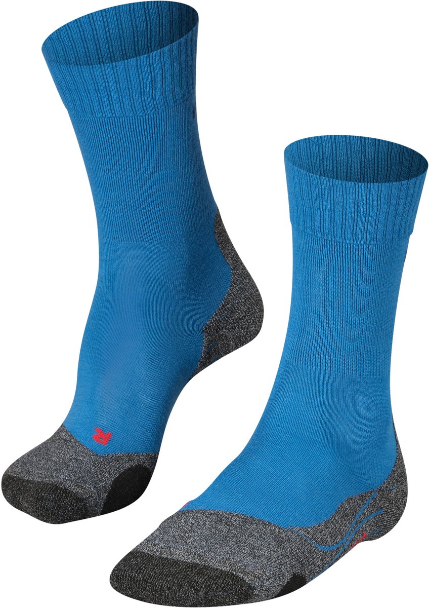 FALKE tk2 anti-blaar dik wol functioneel materiaal wandelsokken heren blauw - maat 39-41