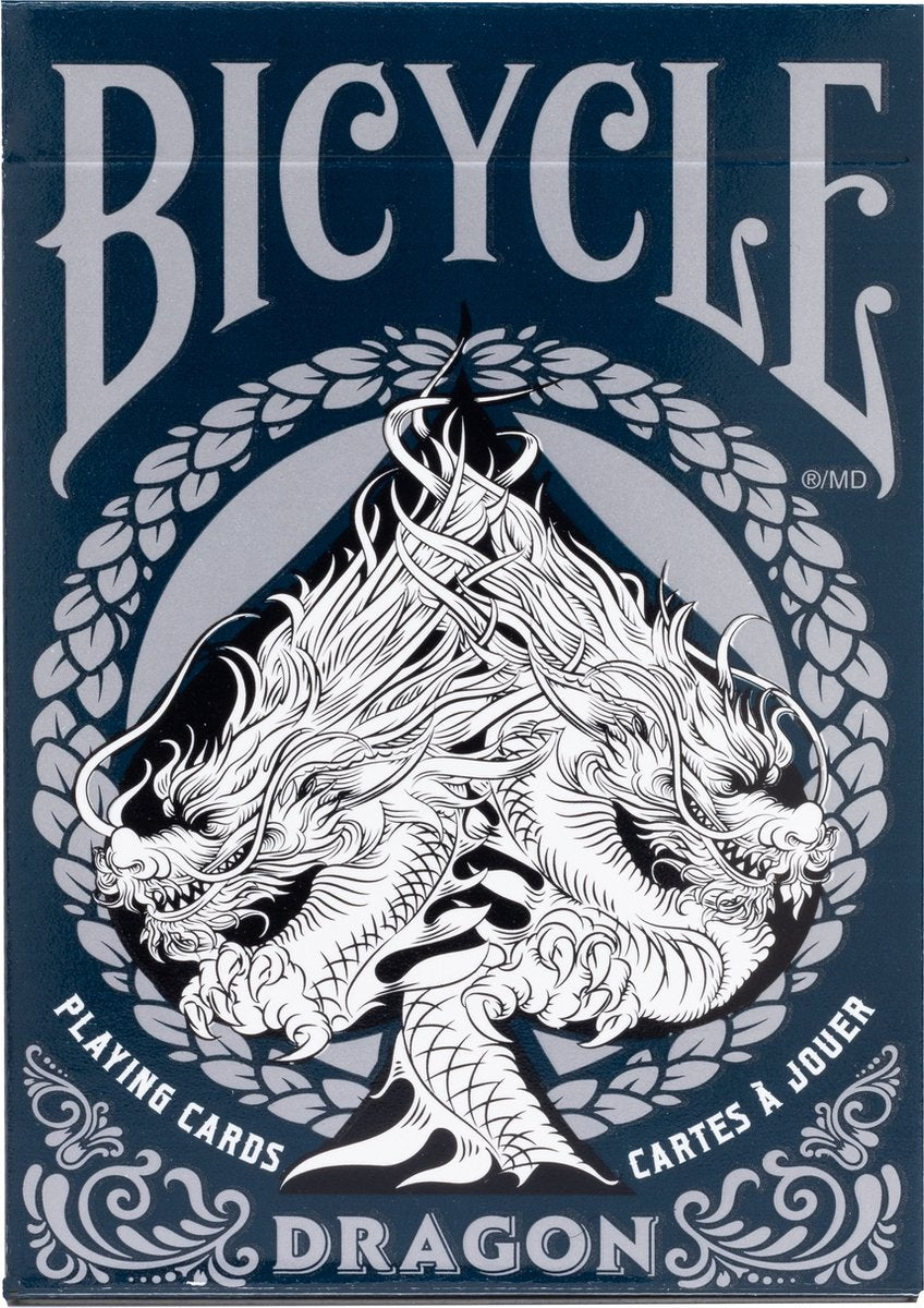 Cartamundi Bicycle dragon white speelkaarten - mytische draken