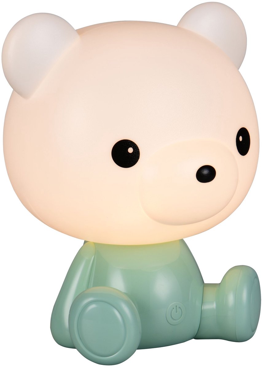 RL LIVE YOUR LIGHT Reality cutie - tafellamp -baby of kinderkamer - groen - incl. 1x smd 0,3 w - aan uit touch - rgb-kleurenwisselaar - usb-aansluiting