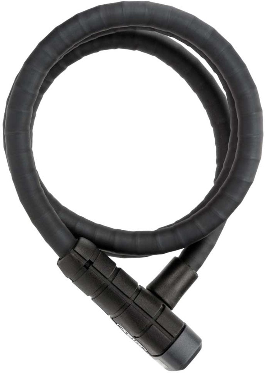 ABUS kabelslot microflex 6615k 120 scll - fietsslot-set met houder - 15 mm - security level 5 - zwart