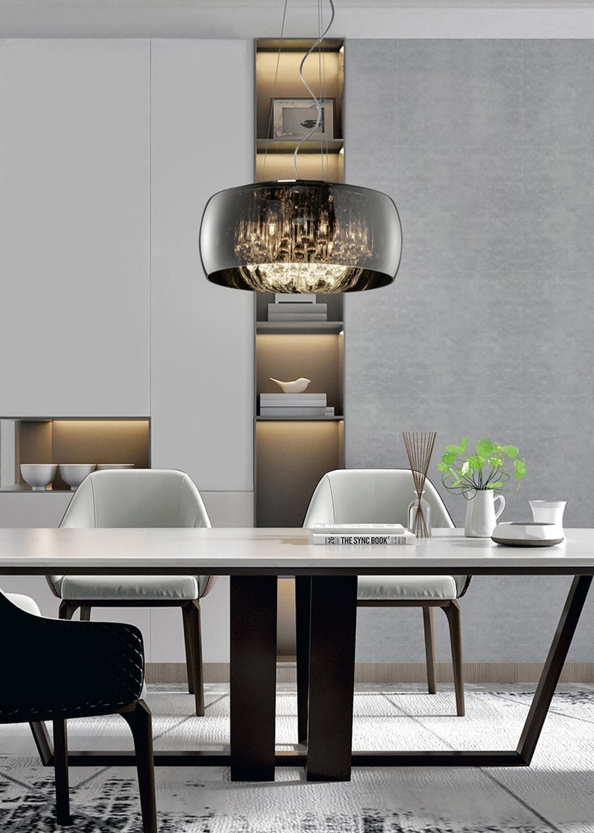 TRIO vapore - hanglamp - chroom - excl. 6x g9 3 w - in hoogte verstelbaar