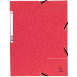 3-flap elastomappen A4 rood