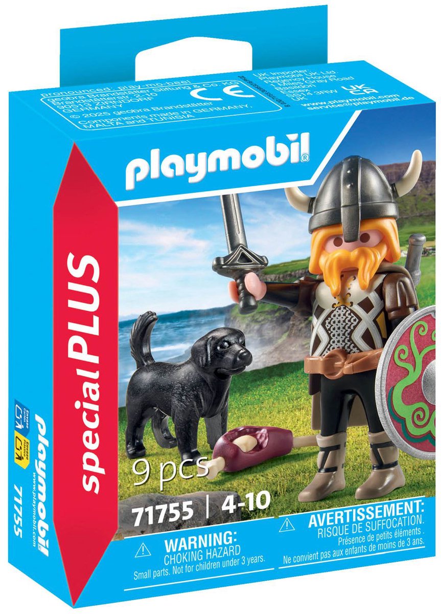 PLAYMOBIL special plus viking met waakhond 71755