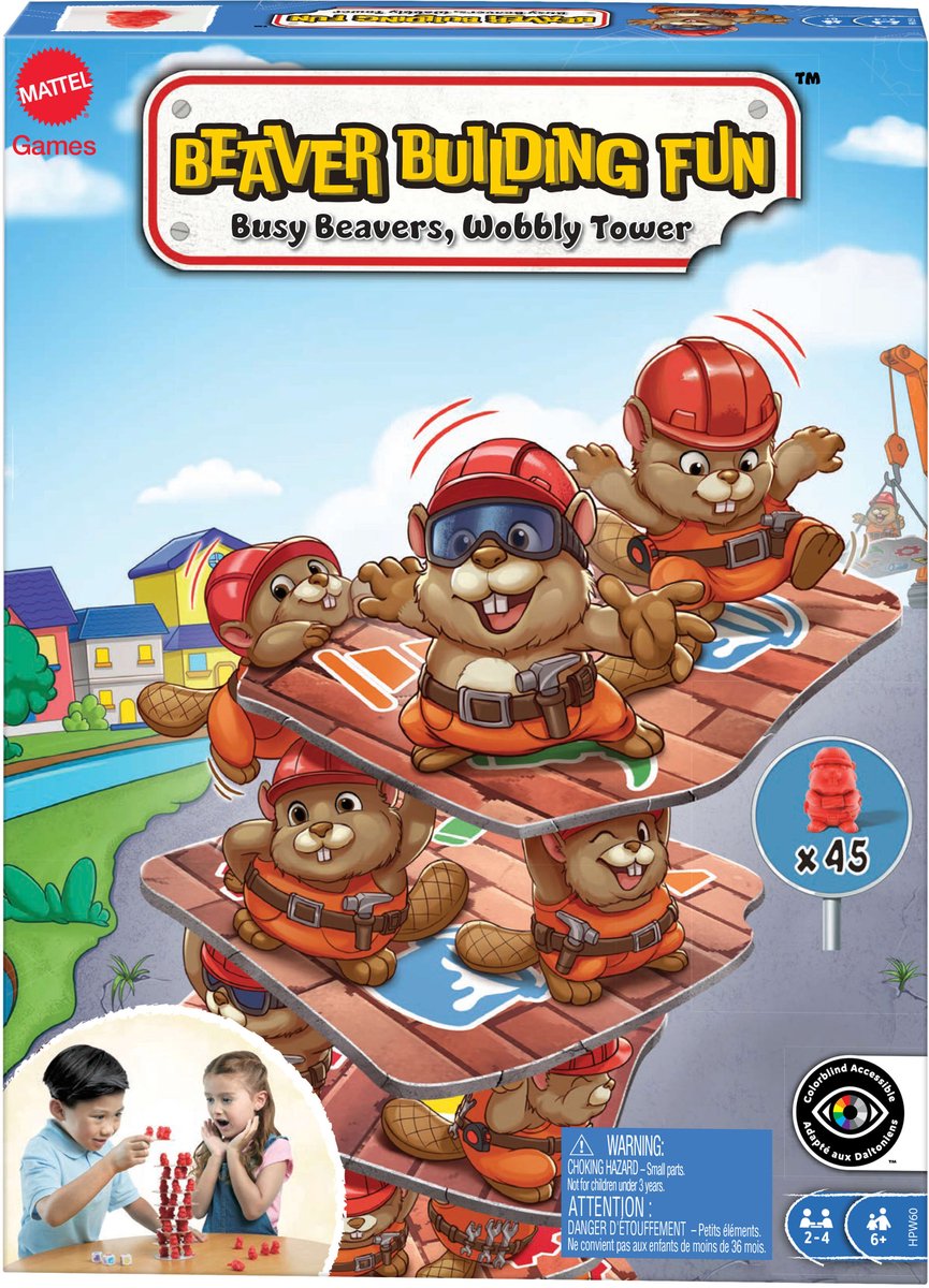 Mattel Games - bouwpret met bevers