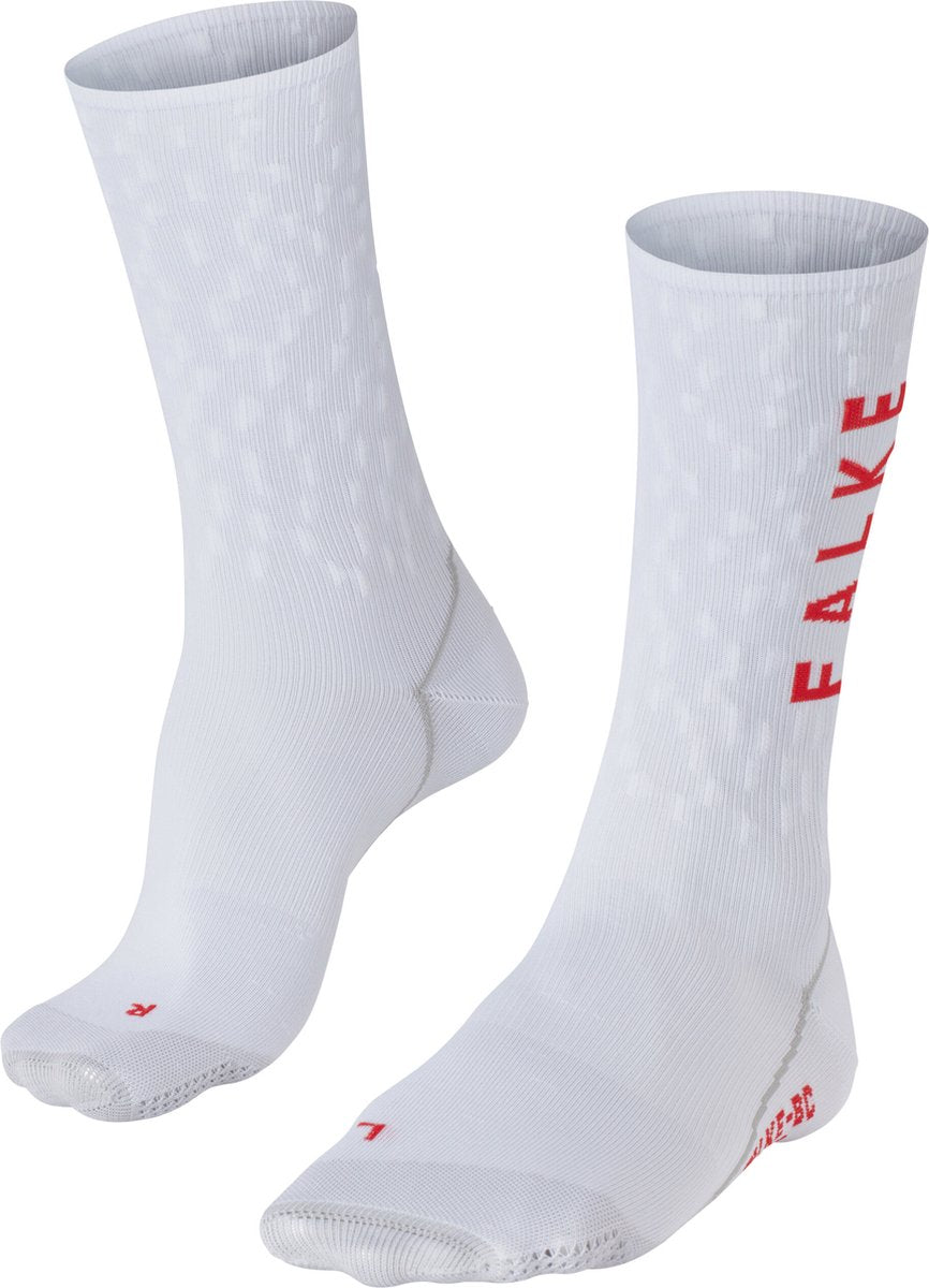 FALKE bc anti-blaar functioneel materiaal fietssokken unisex wit - maat 37-38