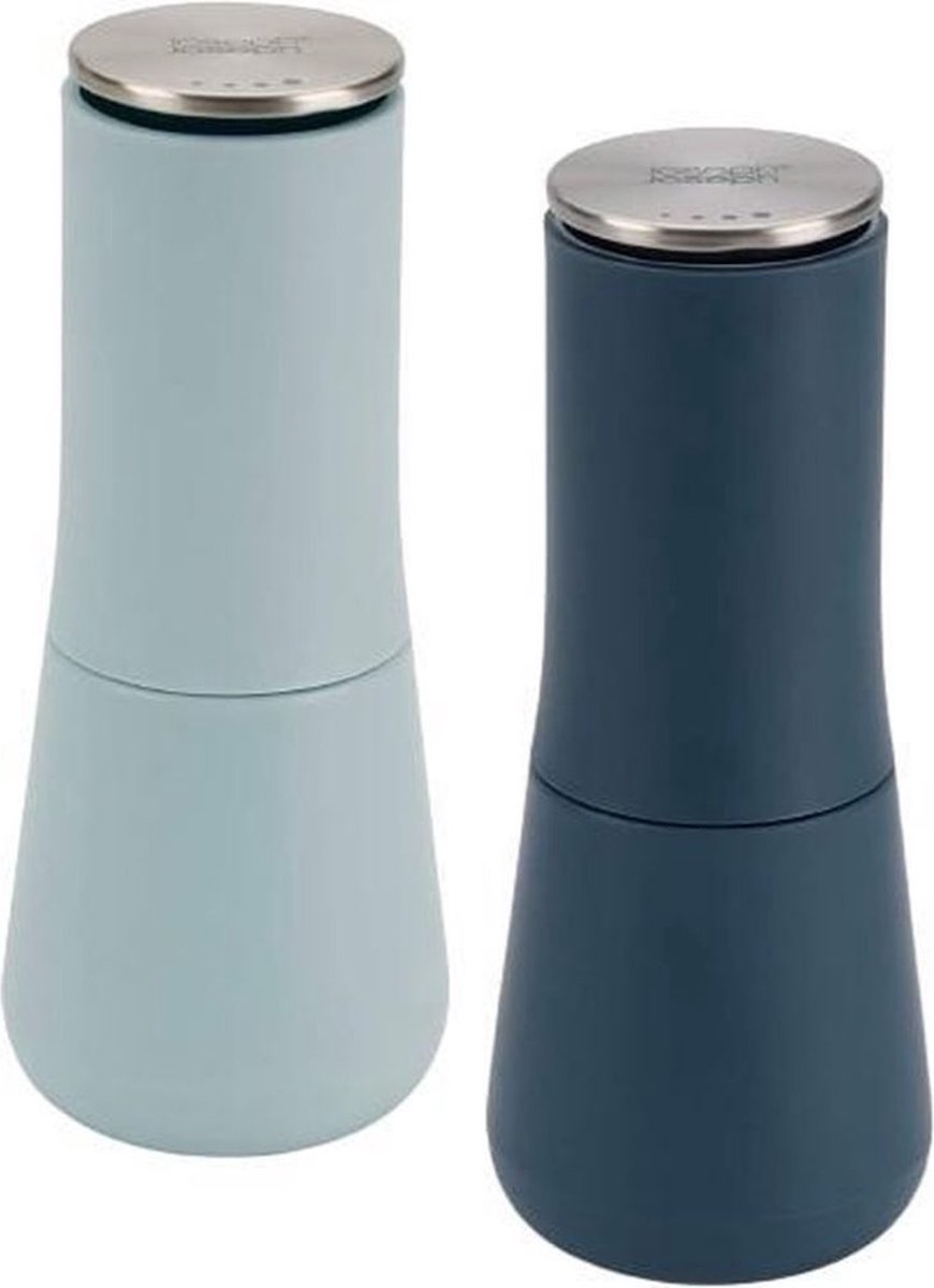 Joseph Joseph edition sky - peper- en zoutstel - milltop - 17 cm - blauw - 2-delig