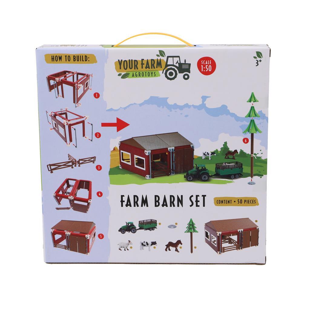 Agrotoys Boerderij met tractor en dieren schaal 1:50
