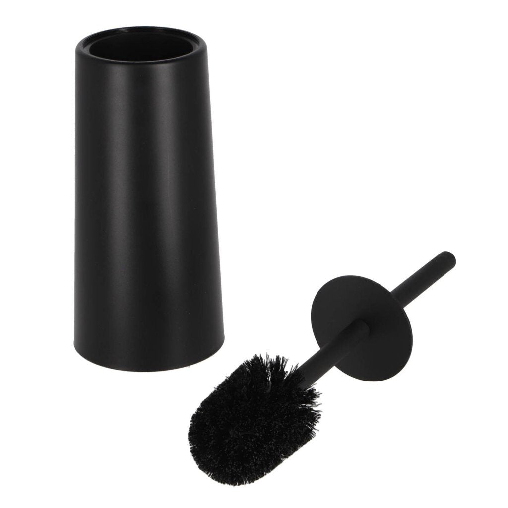 Daily Home toiletborstel met houder mat zwart