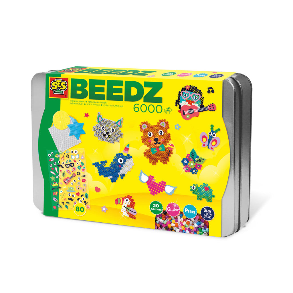 SES creative beedz strijkkralen luxe sorteerbox 6000 stuks