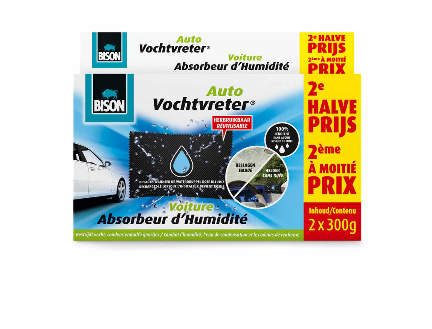 Bison auto vochtvreter 2x300 g