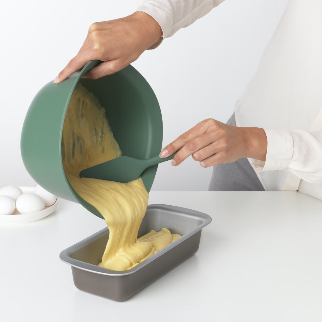 Brabantia tasty+ spatel 22 cm donkergroen siliconen