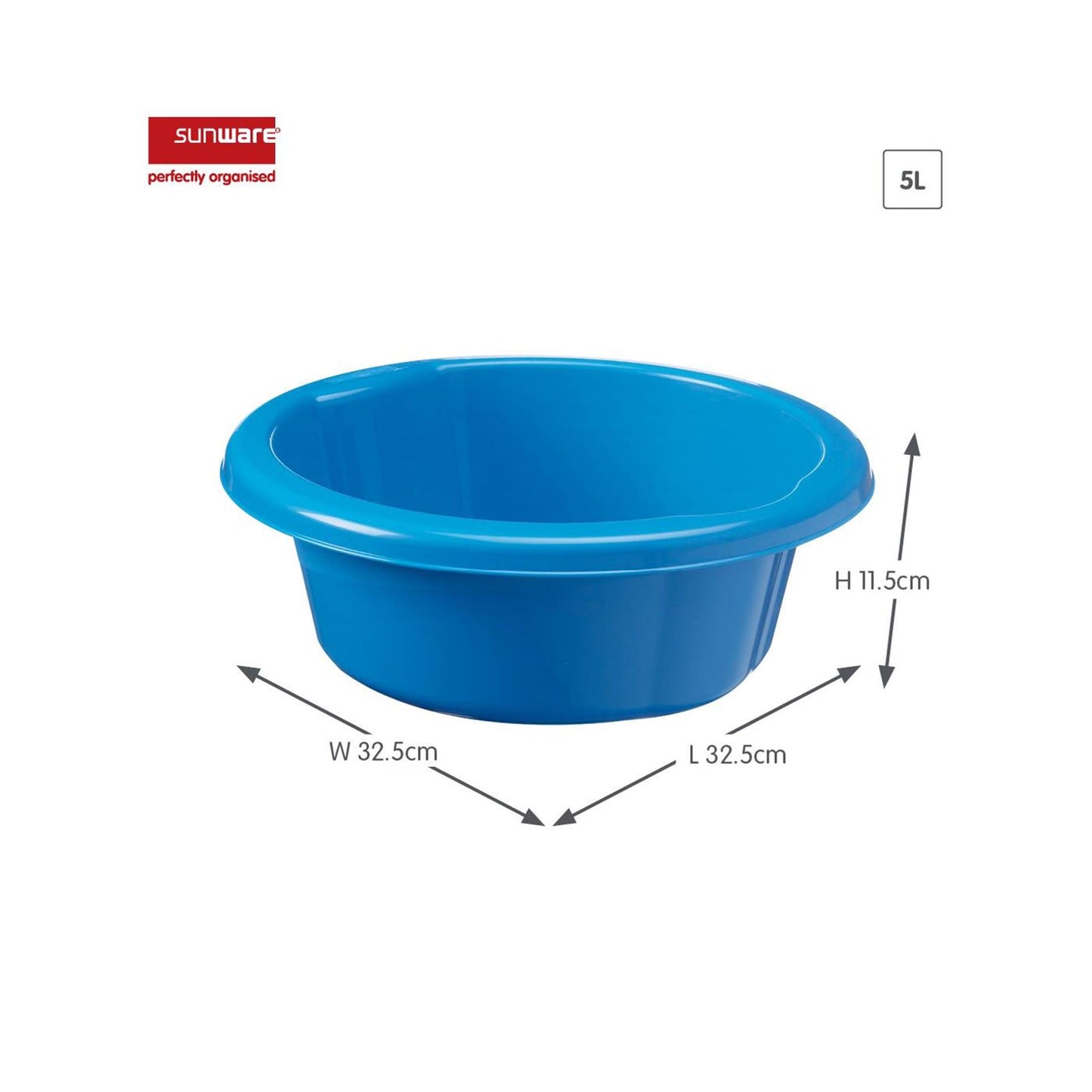 Sunware water-line wasbak 5l blauw