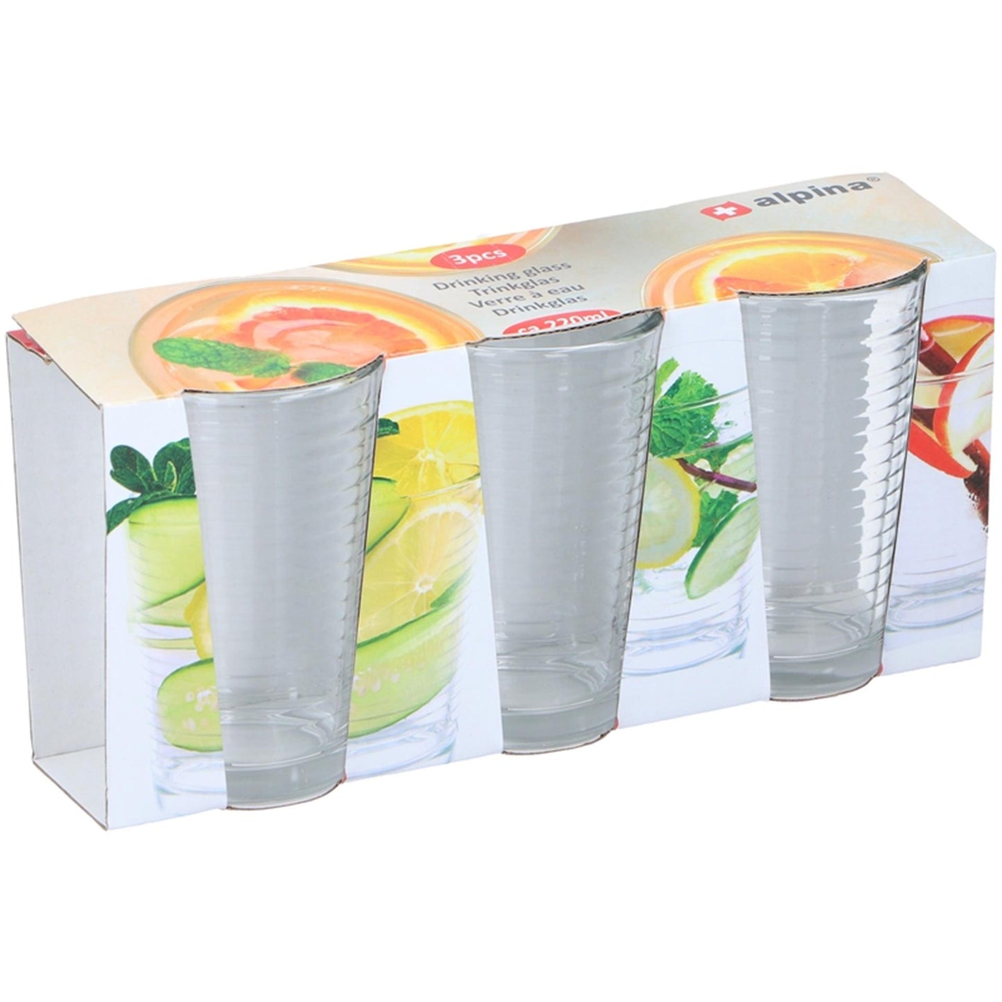 Alpina drinkglasset 3-delig 220ml