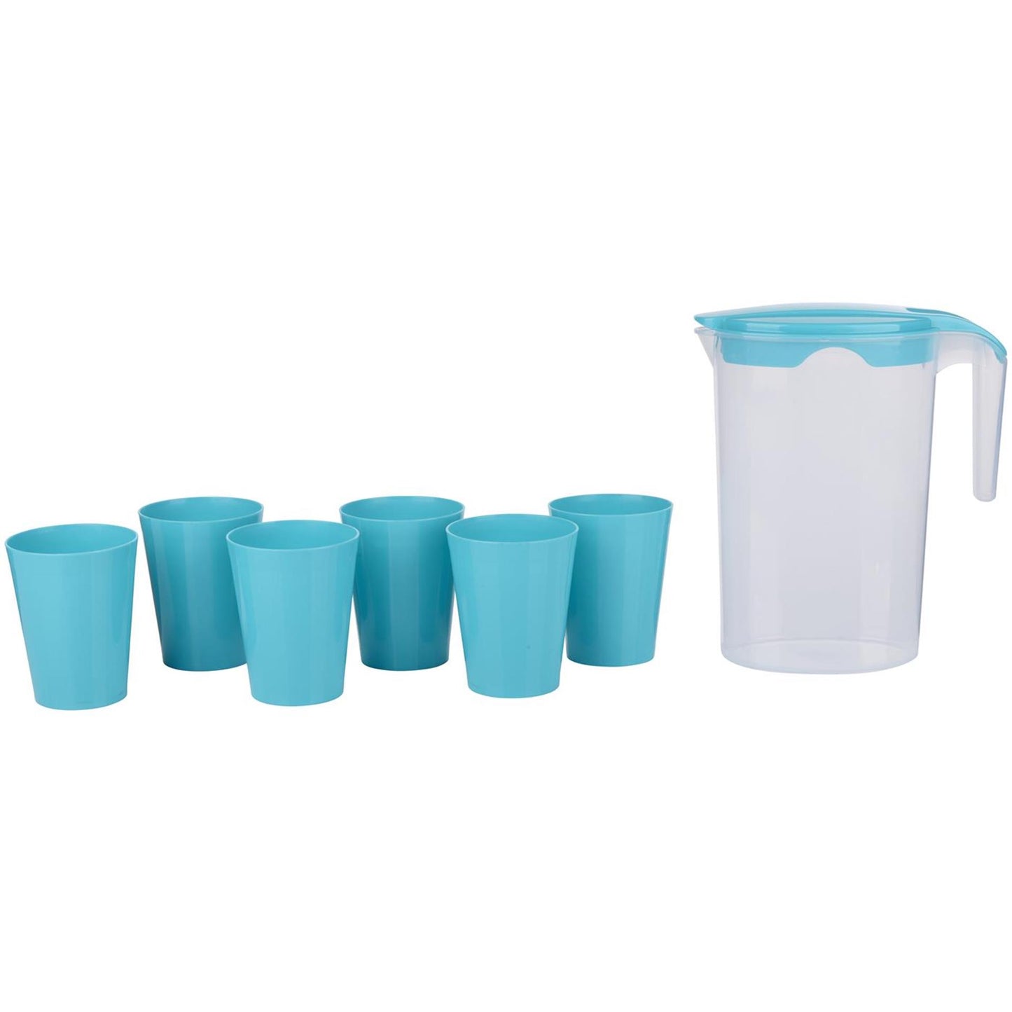 Waterkan met 6 bekers