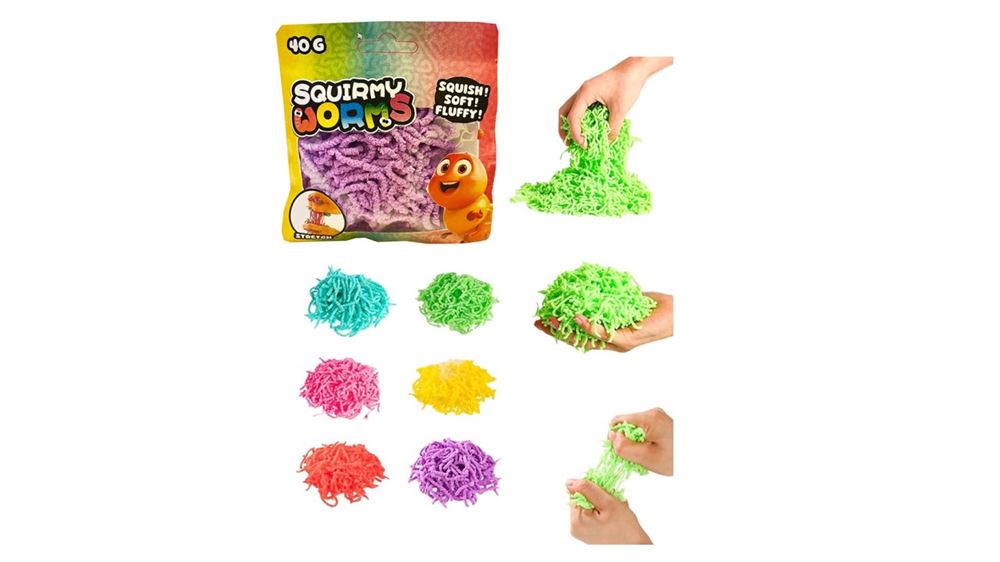 Dsp. Squirmy Wormen. 40 grams in zak, 6