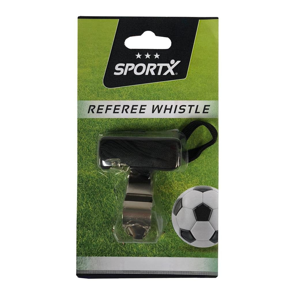 SportX scheidsrechterfluitje metaal