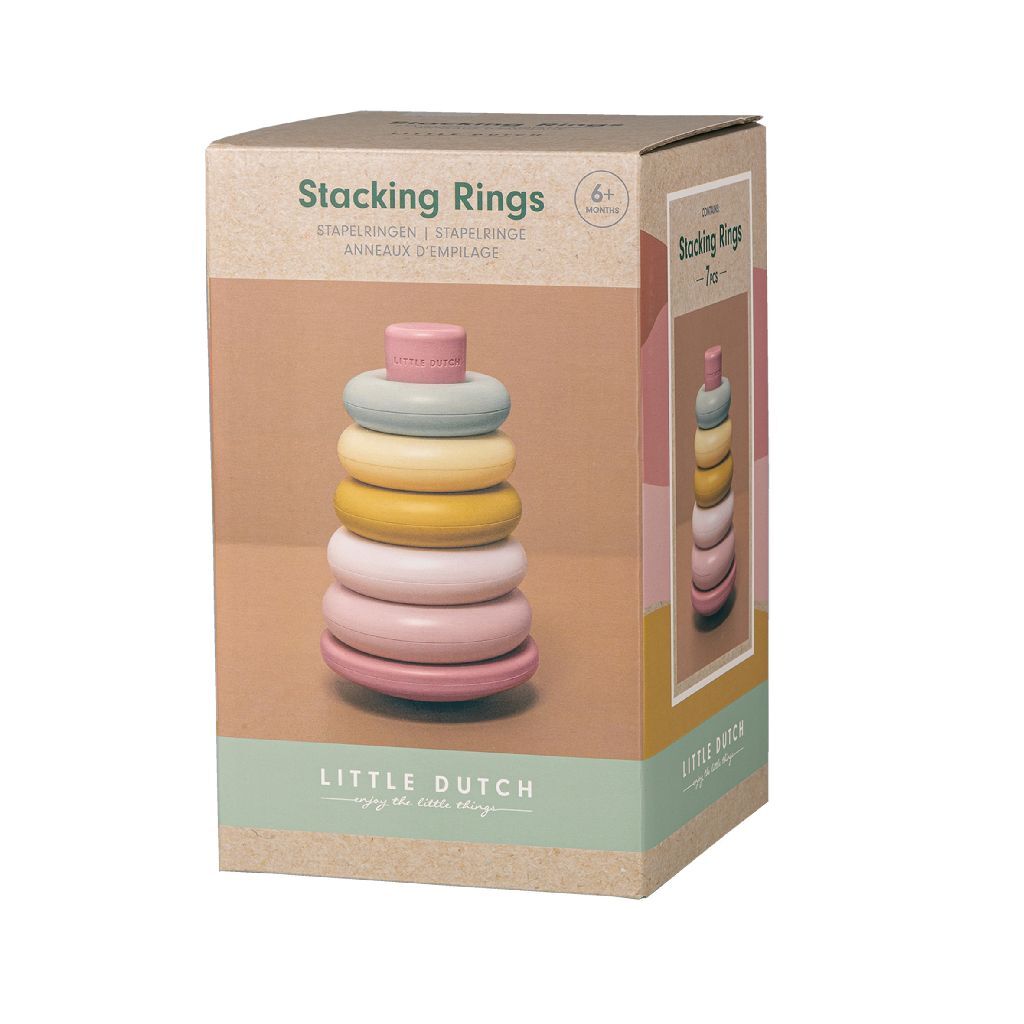 Rubo Toys Little dutch stapelringen roze