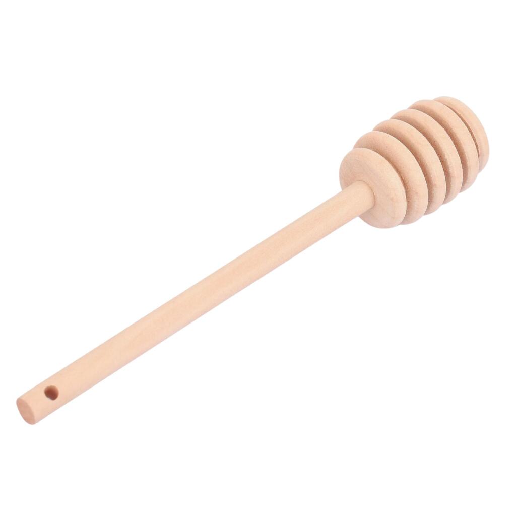 Overige Merken Houten honinglepel 15x2.8 cm lotushout