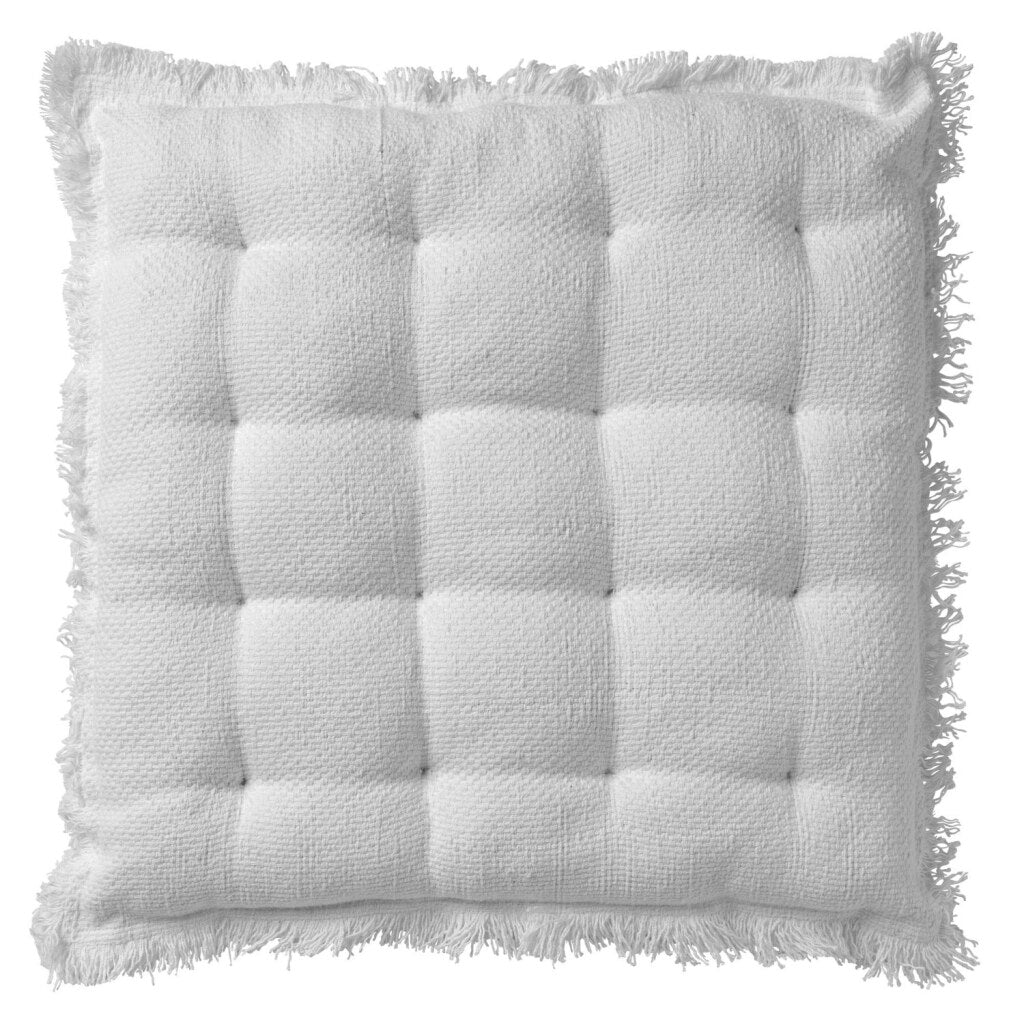 Dutch Decor burto stoelkussen 40x40 cm snow white