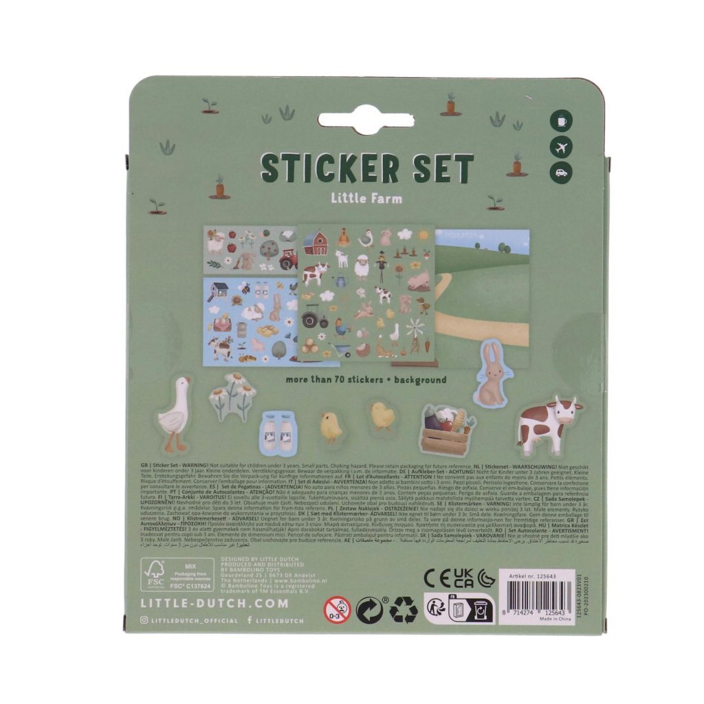 Little Dutch Little farm stickerset