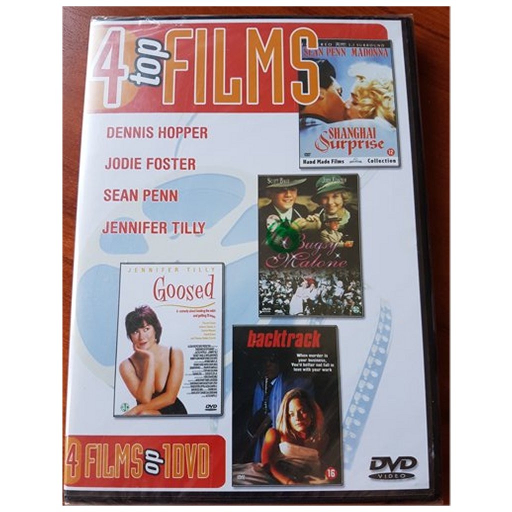 DVD 4 top films backtrack bugsy malone shanghai surprise goosed
