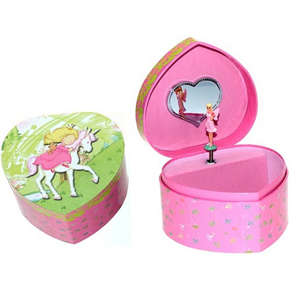 Simply For Kids houten juwelendoosje met muziek prinses op paard
