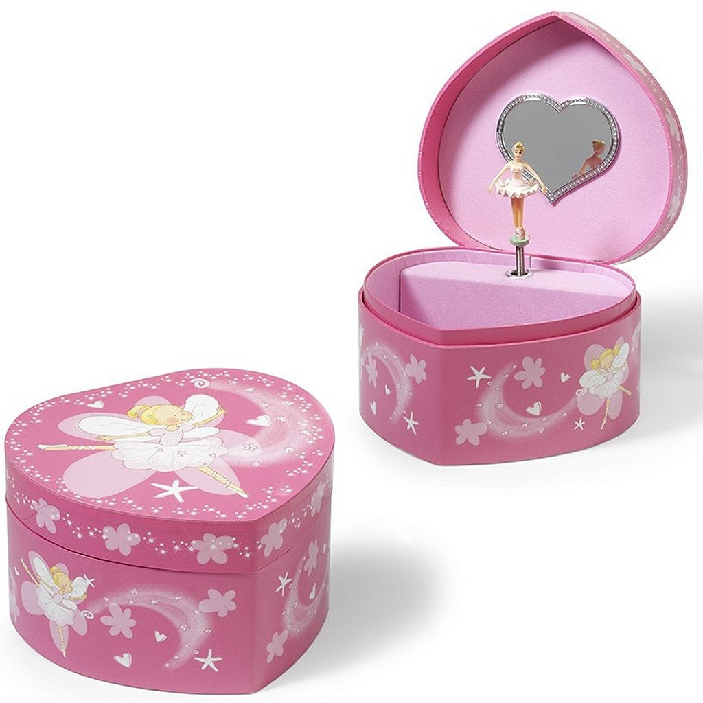 Simply For Kids houten juwelendoosje hart met elfje
